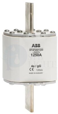 Предохранитель OFAF4AH500 500A тип gG размер4а, до 500В ABB 1SCA022637R3980