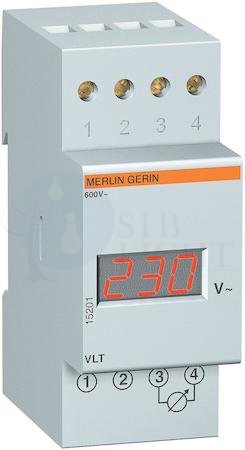 ВОЛЬТМЕТР ЦИФРОВОЙ 0-600В НА DIN РЕЙКУ Schneider Electric 15201