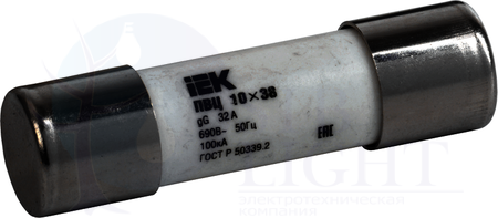Плавкая вставка цилиндрическая ПВЦ 10х38 1А ИЭК IEK CFL10-001