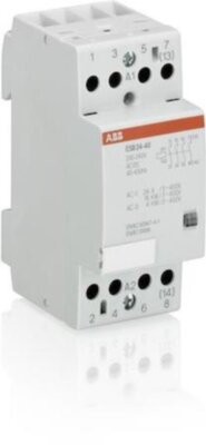 Модульный контактор ESB-24-20 (24А AC1) катушка 24В AC-DC ABB GHE3291402R0001