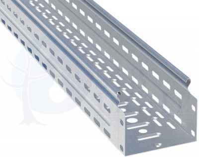 Лоток перфорированный металлический 100х400х3000-1,0мм EKF L10040001