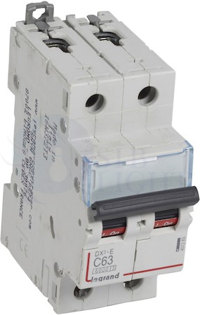 Автомат 2P 63А DX3 (6 кА, C) Legrand 407283