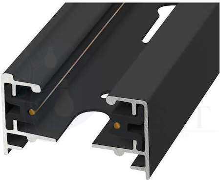 Шинопровод осветительный, тип К Однофазный Черный Длина 1 м UBX-Q121 KS2 BLACK 100 POLYBAG Uniel UL-00001283