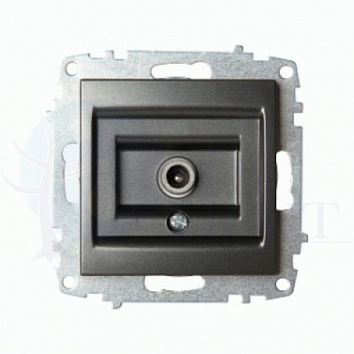 Розетка телевизионная проходная Zena (TV, с/у) ABB 609-011100-272