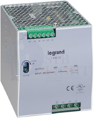 3-ф. Имп.Ист.пит.48В 960Вт 20A Legrand 146639