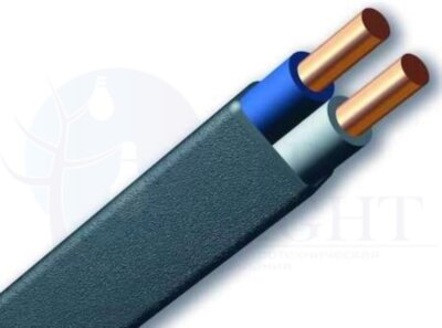 Кабель плоский ВВГнг(A)-LS 2x2.5 N 0.66 кВ (ТРТС, м) ЭЛПРОМ НТ000002968