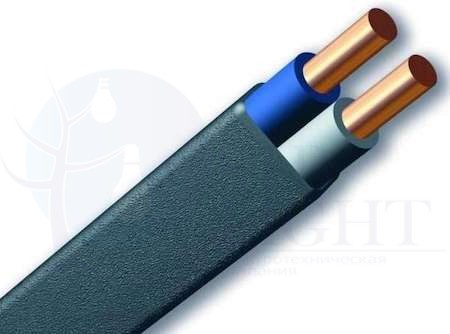 Кабель плоский ВВГнг(A)-LS 2x2.5 N 0.66 кВ (ТРТС, м) ЭЛПРОМ НТ000002968