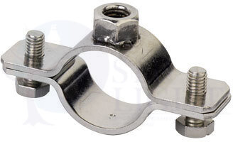 Хомут для тяжелых нагрузок 20-24 (1/2") мм, M8, нержавеющая сталь AISI 316L DKC ДКС 6040-012X