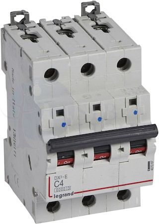 Автомат 3P 4А DX3-E (6 кА, C) Legrand 407287