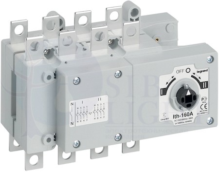 DCX-M Рубильник реверсивный S5000F 160A 3П+Н Legrand 431124