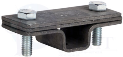 Держатель для полосы с нерж. болтами 2 пластины, HZ EKF PROxima EKF lp-31540-2