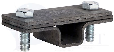 Держатель для полосы с нерж. болтами 2 пластины, HZ EKF PROxima EKF lp-31540-2