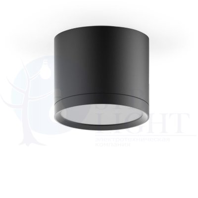 LED светильник накладной с рассеивателем HD016 10W (черный) 3000K 88х75, 700лм, 1/30