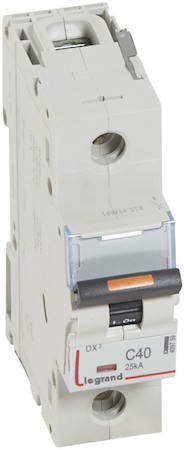 Автомат 1P 40А DX3 (25 кА, C) Legrand 409759