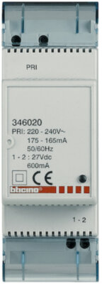 BT MH Блок питания 2пров. 600МА 2DIN BTicino 346020