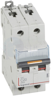 Автомат 2P 20А DX3 (25 кА, C) Legrand 409769
