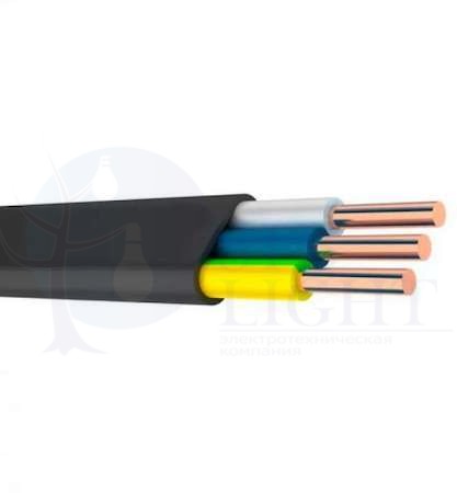 Кабель плоский ВВГнг(A)-LS 3x10 0.66 кВ (ТРТС, м) ЭЛПРОМ НТ000005114