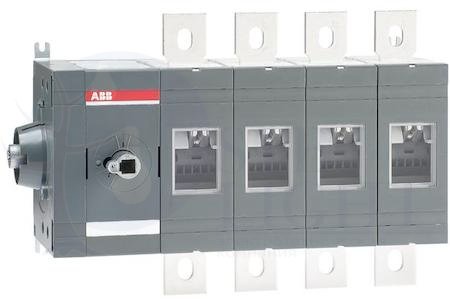 Рубильник OT630ES04 до 630А 4-полюсный бок. управление (без ручки) ABB 1SCA022860R2410