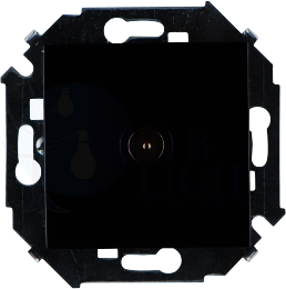 Розетка телевизионная Simon 15 (TV, под рамку, с/у, черный глянец) Simon 1591475-032