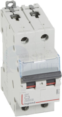 Автомат 2P 3А DX3 (10 кА, C) Legrand 407794