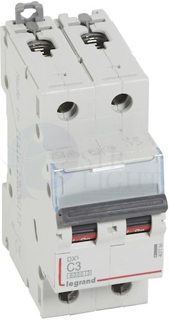 Автомат 2P 3А DX3 (10 кА, C) Legrand 407794