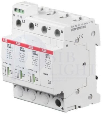 Огран перенапряж OVR T2 3N 70-440s P TS ABB 2CTB803953R1800