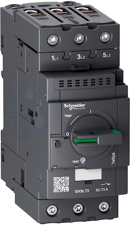 АВТОМАТИЧЕСКИЙ ВЫКЛЮЧАТЕЛЬ С МАГНИТНЫМ РАСЦЕПИТЕЛЕМ 73А ЗАЖИМ EVERLINK Schneider Electric GV3L73