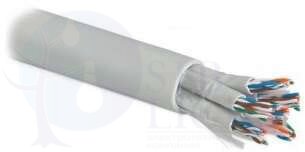 Кабель UUTP12W-C5-S24-IN-LSZH-GY (UTP12W-C5-SOLID-IN-LSZH) витая пара U/UTP кат.5 12 пар (4 пары (24 AWG)х3) ож (solid) кажд. 4х парник - LSZH обол.; LSZH нг(А)-HF (-20град.C - +60град.C) сер. Hyperline 46950