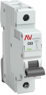 Выключатель автоматический AV-6 DC 1P 16A (C) 6kA AVERES EKF mcb6-DC-1-16C-av