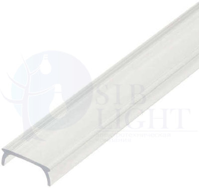 UFE-R07 CLEAR 200 POLYBAG Прозрачный рассеиватель для алюминиевого профиля, пластик. Длина 200 см. ТМ Uniel Uniel UL-00000614