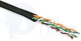 Кабель UUTP4-C5E-S24-ARM-OUT-PE-BK витая пара (U/UTP) кат.5e 4 пары (24 AWG) ож (solid) бронир. стальной лентой внешний PE черн. Hyperline 41657