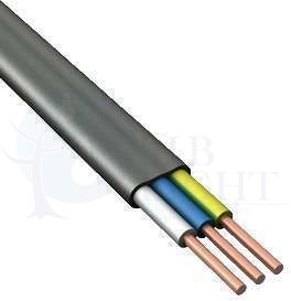 Кабель плоский ВВГнг(A)-LS 3x2.5 0.66 кВ (м) Конкорд 206