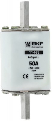 Плавкая вставка ППН-35 250/100А габарит 1 PROxima EKF fus-35/250/100