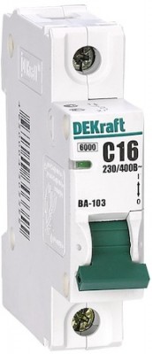 Автомат 1P 1А ВА-103 (6 кА, C) DEKraft 12049DEK