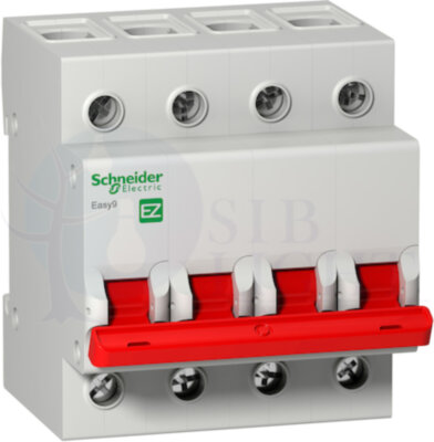 Выключатели нагрузки (модульный рубильник) 400В 4 полюса, 63А Schneider Electric EZ9S16463