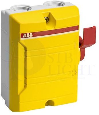 Выкл в боксе с доп. контактом 4р 16А IP65 BWS416Y TPSN ABB 2CMA142424R1000