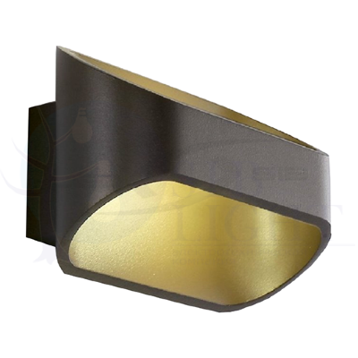Архитектурный накладной светильник двухсторонний 6W 85-285V D160*H100 (черный корпус)
