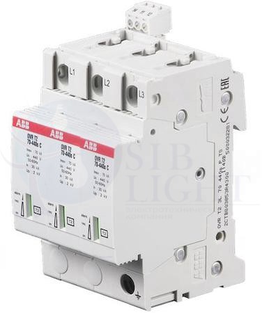 Огран. перенапр. OVR T2 3L 70-440s P TS ABB 2CTB803853R4300
