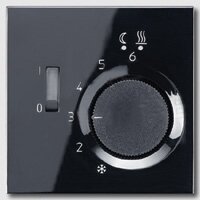 Крышка для терморегулятора LS990 (черная) JUNG LSFTR231PLSW