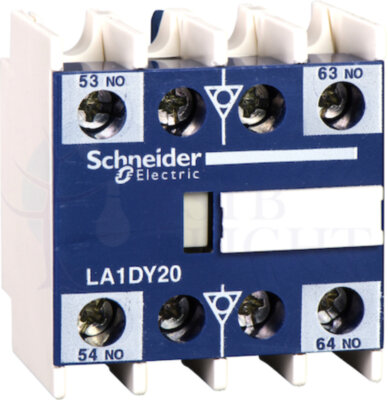 Доп. конт. блок с 2 пыле-влагозащищ. контактами 2НО Schneider Electric LA1DX20