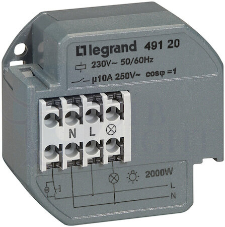 Таймер 1-60 мин. в монтажную коробку, 10А Legrand 049121