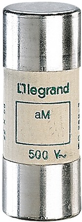Legrand Промышленный цилиндрический предохранитель аМ 22x58 16а 500В без бойка Legrand 015016