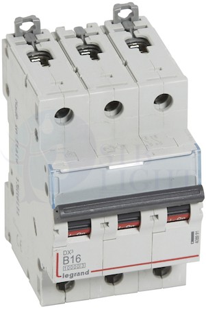 Автомат 3P 16А DX3 (16 кА, B) Legrand 408991