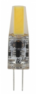 Лампа светодиодная LED 1.5Вт JC COB 2700К G4 теплый капсула 12V ERA Б0033197