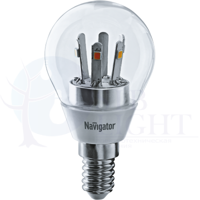 Светодиодные лампы формы «шар» NLL-G-CL NLL-G45-5-230-2.7K-E14-CL