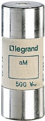 Legrand Промышленный цилиндрический предохранитель аМ 22x58 16а 500В с бойком Legrand 015116