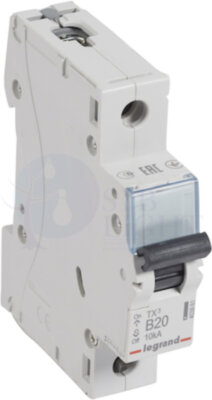 Автомат 1P 20А TX3 (10 кА, B) Legrand 403861