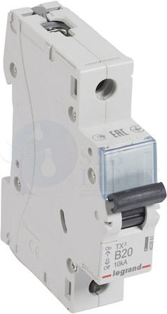 Автомат 1P 20А TX3 (10 кА, B) Legrand 403861