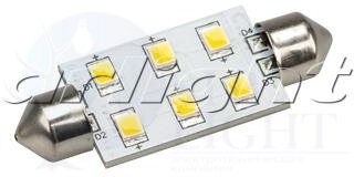 Автолампа ARL-F42-6E Warm White (10-30V, 6 LED 2835) Arlight 019422