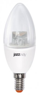 Лампа светодиодная (LED) "свеча" 7W E14 4000K прозрач 540Lm Jazzway 2853127